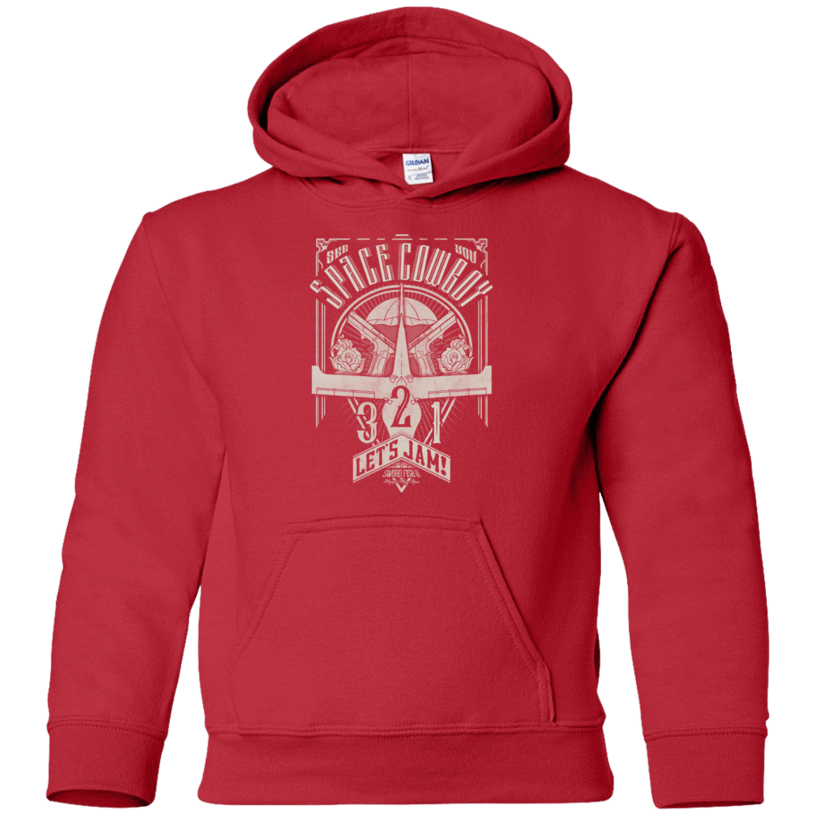 Sweatshirts Red / YS The Vintage Series - Space Cowboy Youth Hoodie