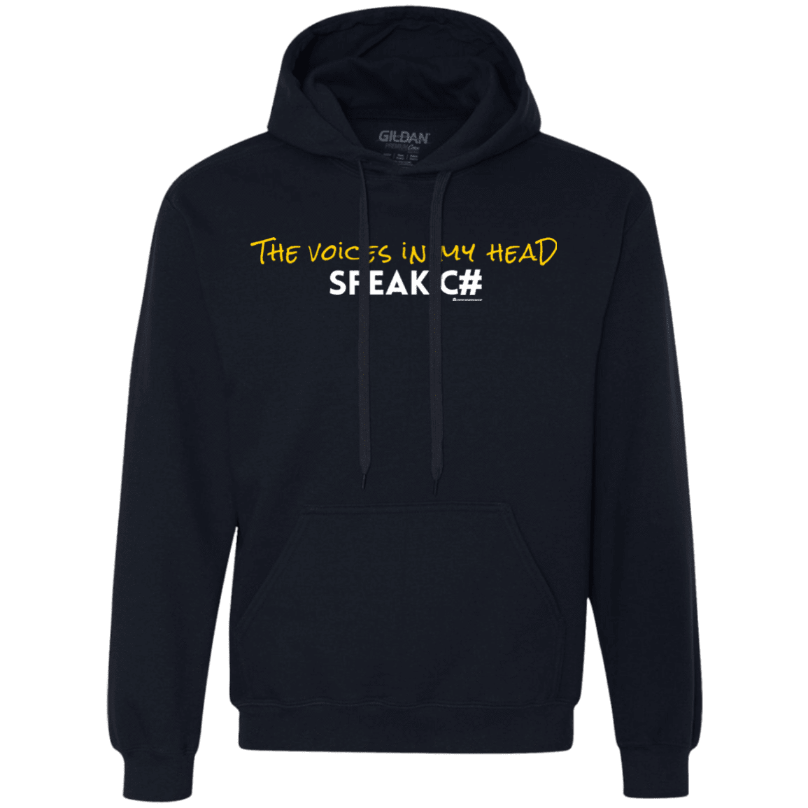 The Voices In My Head Speak C# Premium Fleece Hoodie
