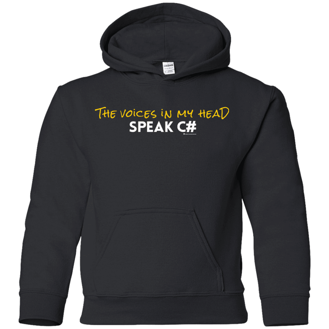 The Voices In My Head Speak C# Youth Hoodie