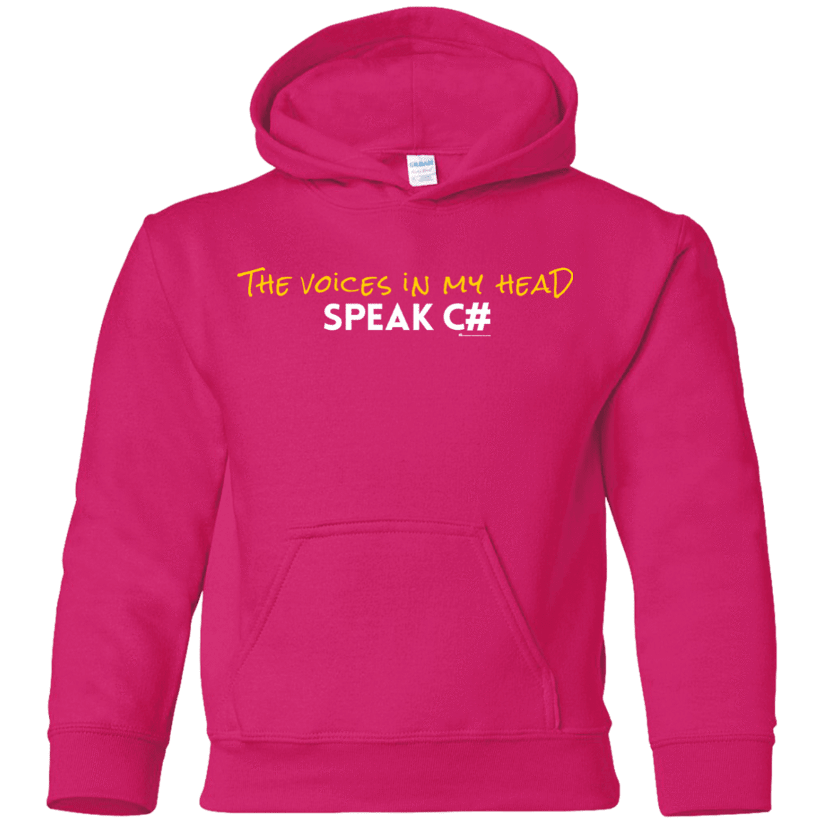 The Voices In My Head Speak C# Youth Hoodie
