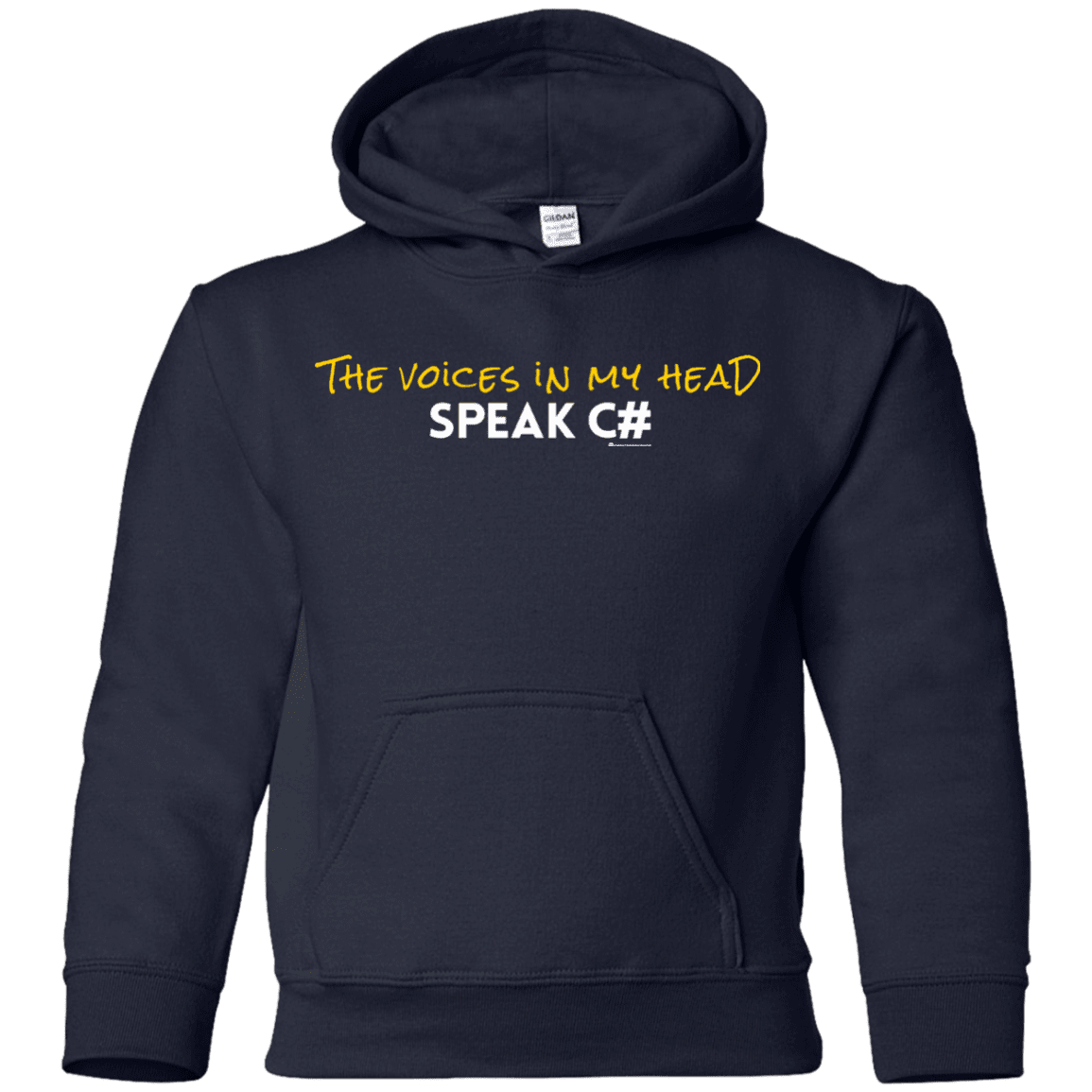 The Voices In My Head Speak C# Youth Hoodie