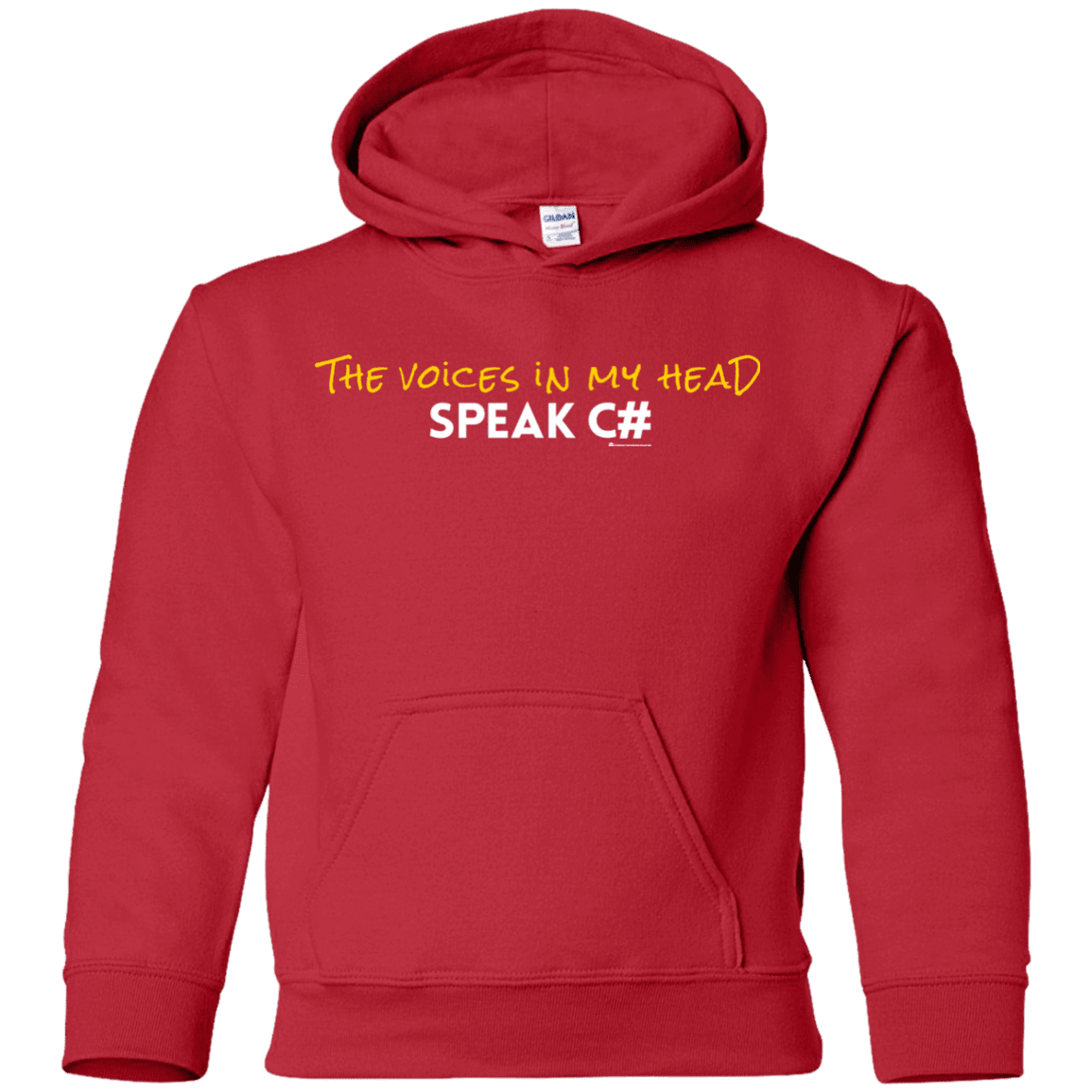 The Voices In My Head Speak C# Youth Hoodie