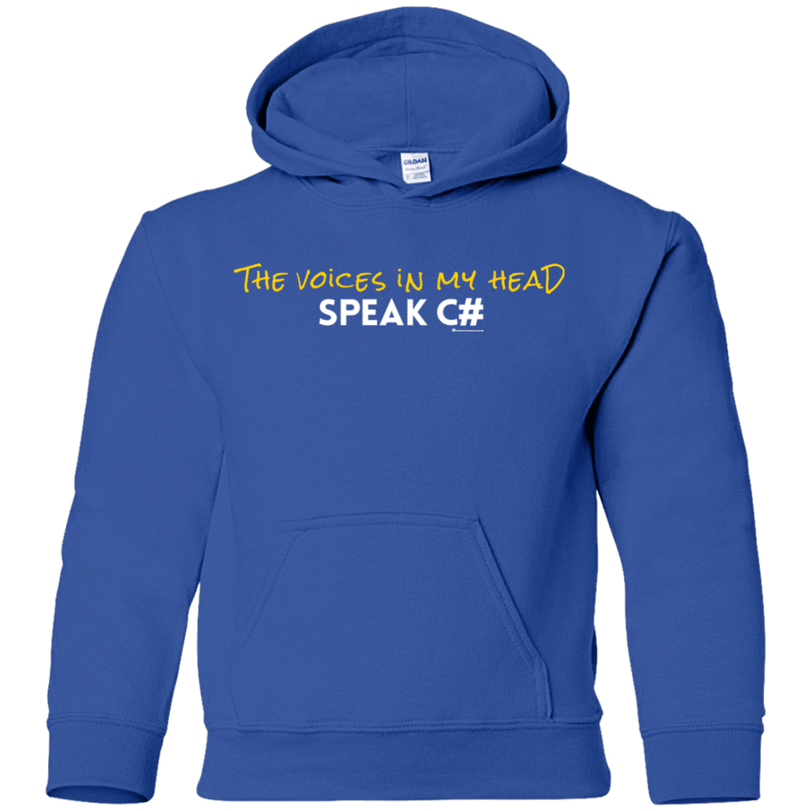 The Voices In My Head Speak C# Youth Hoodie
