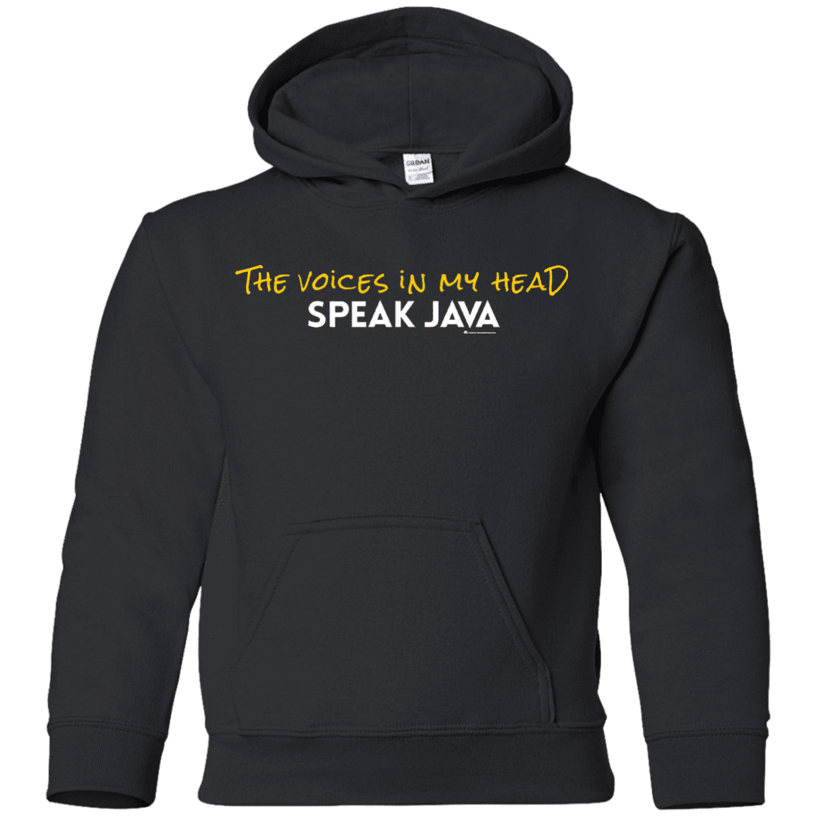 The Voices In My Head Speak Java Youth Hoodie