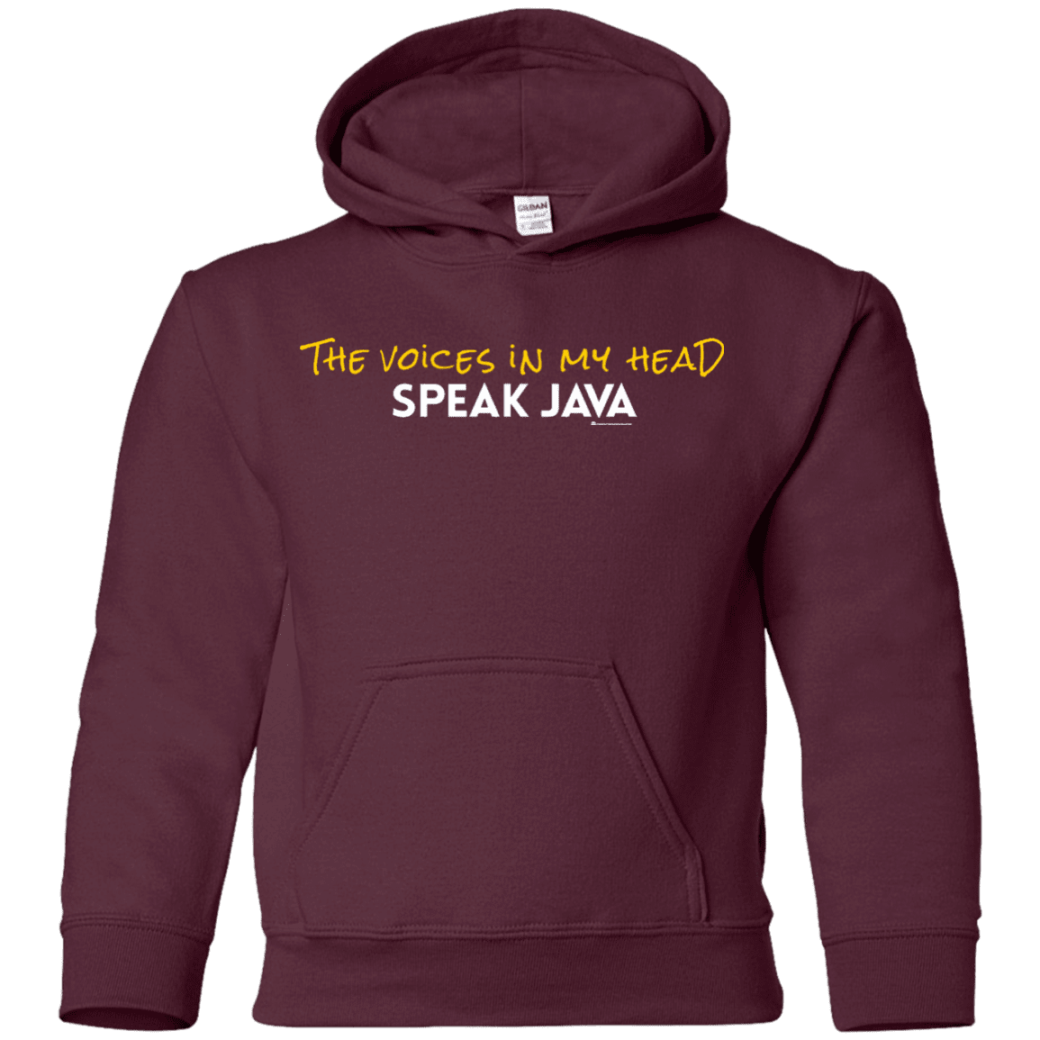 The Voices In My Head Speak Java Youth Hoodie