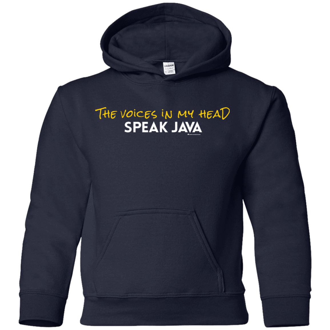 The Voices In My Head Speak Java Youth Hoodie