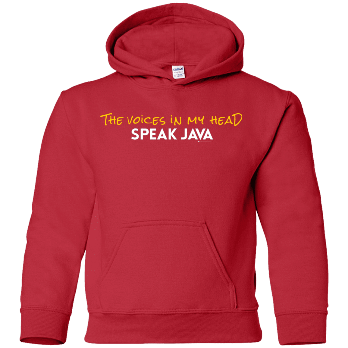 The Voices In My Head Speak Java Youth Hoodie