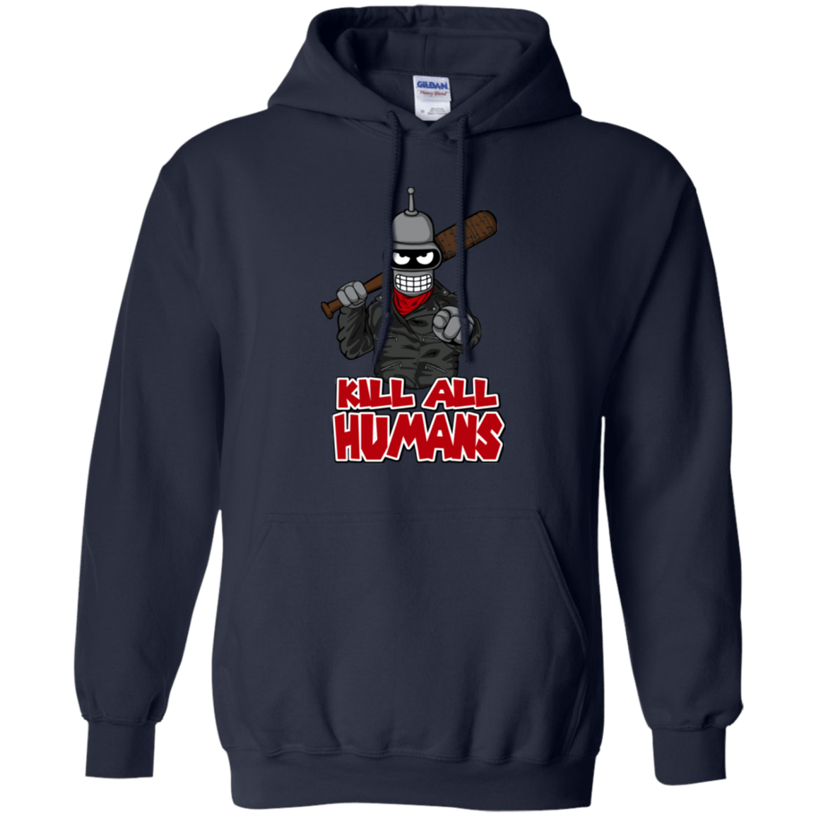 Sweatshirts Navy / Small The Walking Bot Pullover Hoodie