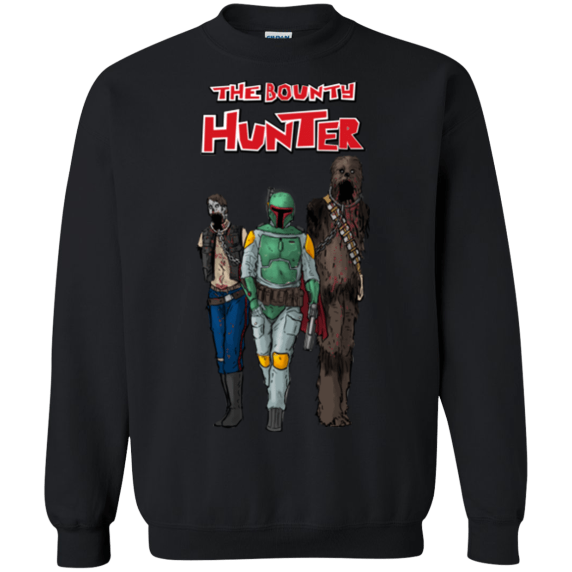 Sweatshirts Black / Small The Walking Bounty Hunter Crewneck Sweatshirt