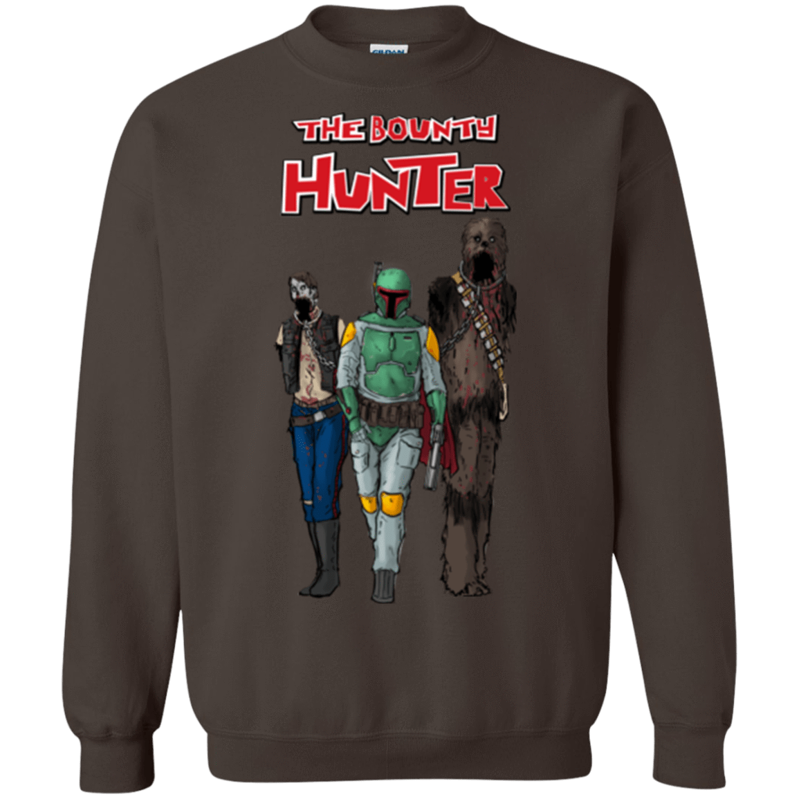 Sweatshirts Dark Chocolate / Small The Walking Bounty Hunter Crewneck Sweatshirt