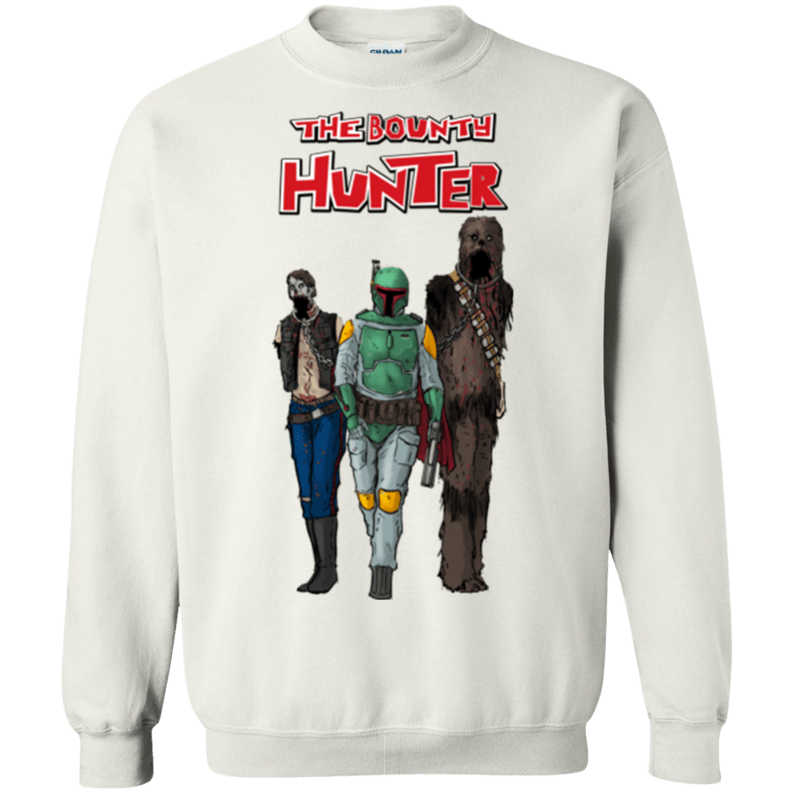 Sweatshirts White / Small The Walking Bounty Hunter Crewneck Sweatshirt