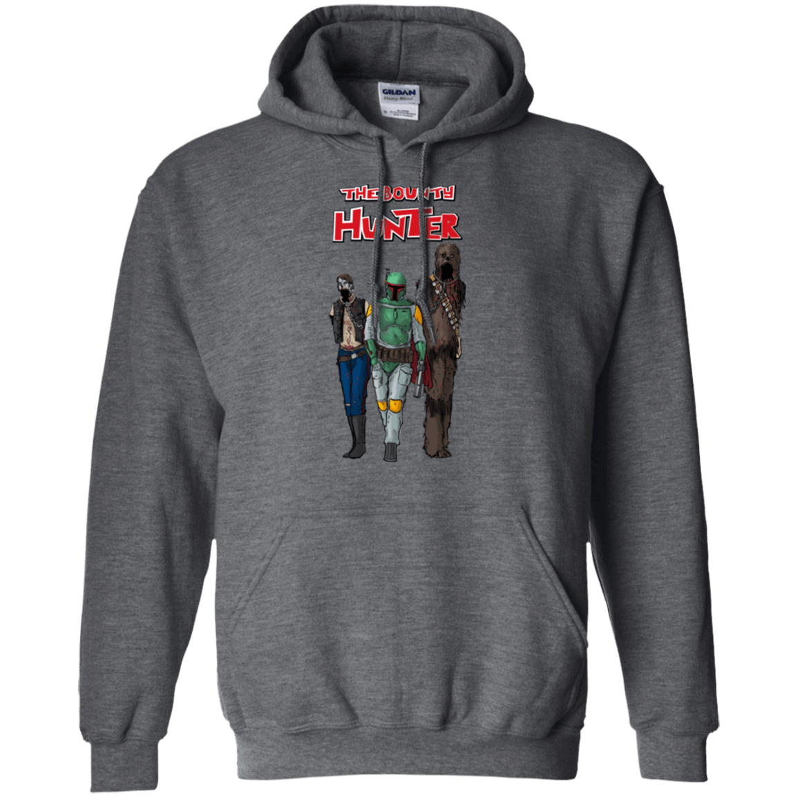 Sweatshirts Dark Heather / Small The Walking Bounty Hunter Pullover Hoodie