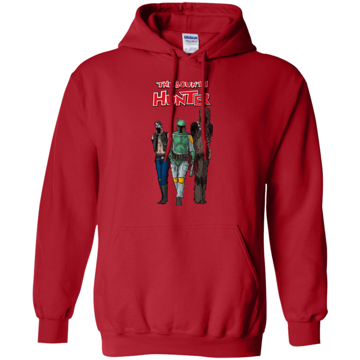 Sweatshirts Red / Small The Walking Bounty Hunter Pullover Hoodie