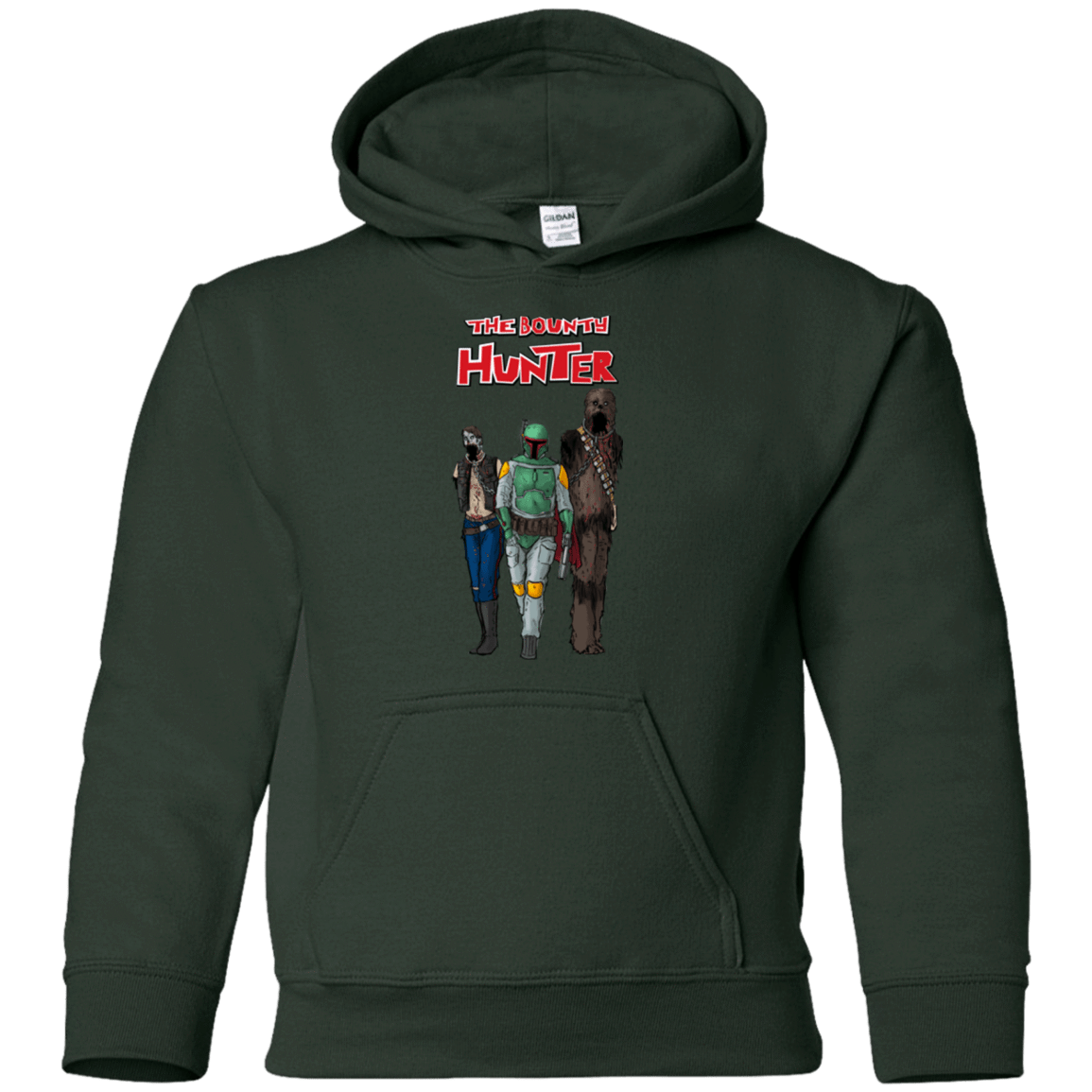Sweatshirts Forest Green / YS The Walking Bounty Hunter Youth Hoodie