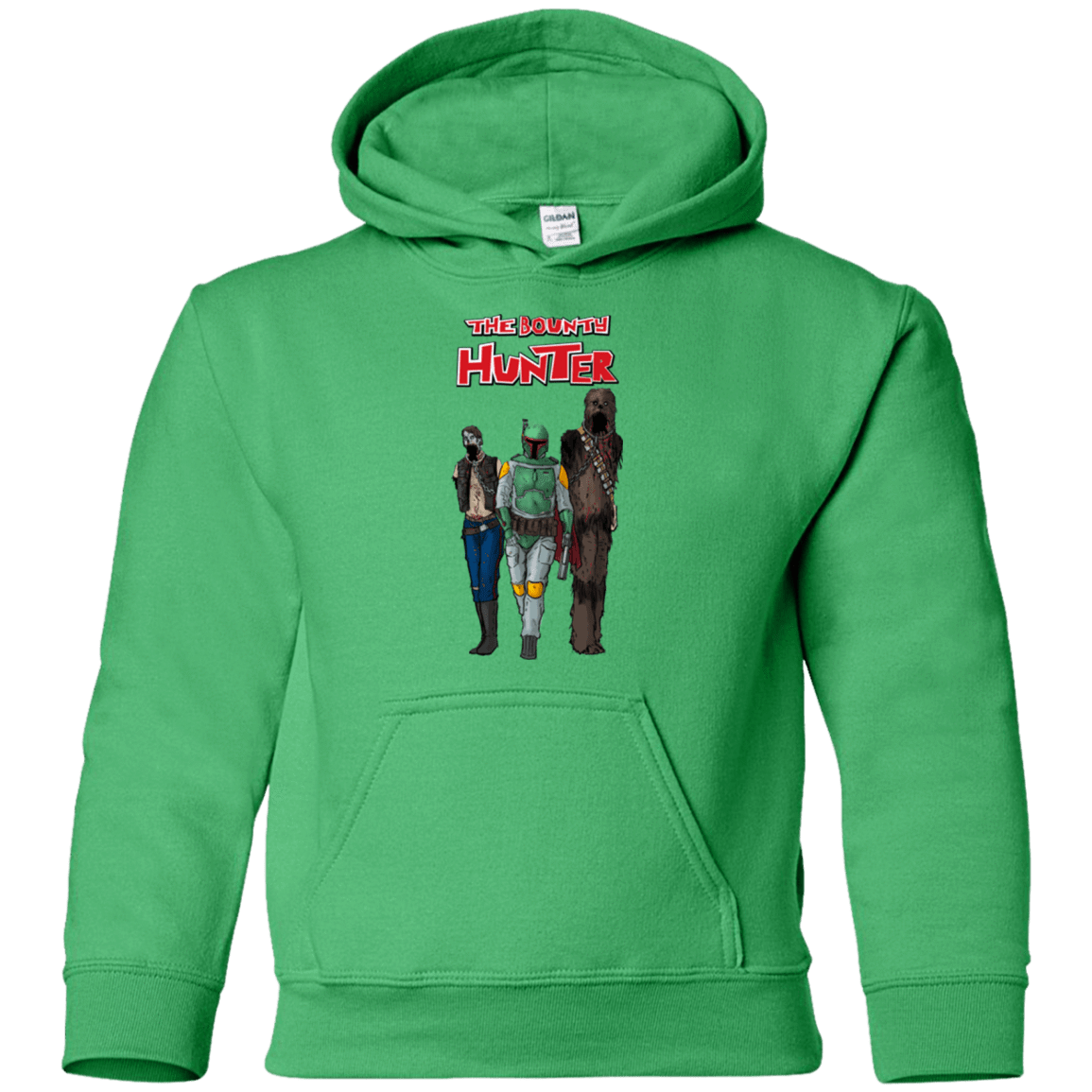 Sweatshirts Irish Green / YS The Walking Bounty Hunter Youth Hoodie