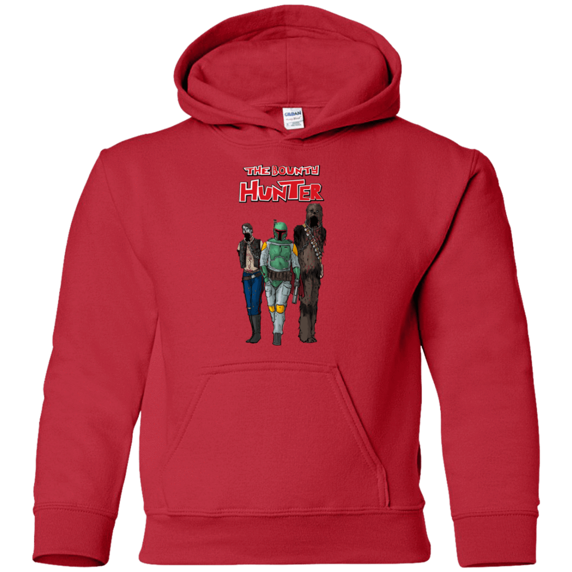 Sweatshirts Red / YS The Walking Bounty Hunter Youth Hoodie