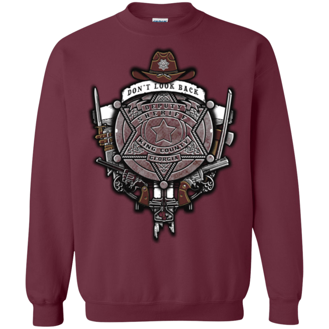 Sweatshirts Maroon / Small The Walking Crest Crewneck Sweatshirt
