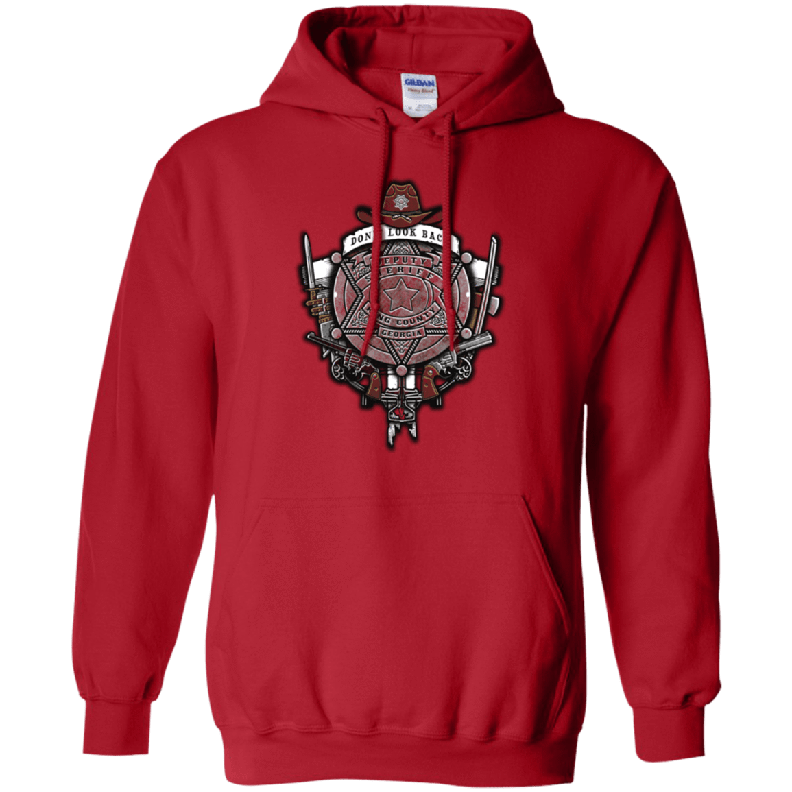 Sweatshirts Red / Small The Walking Crest Pullover Hoodie