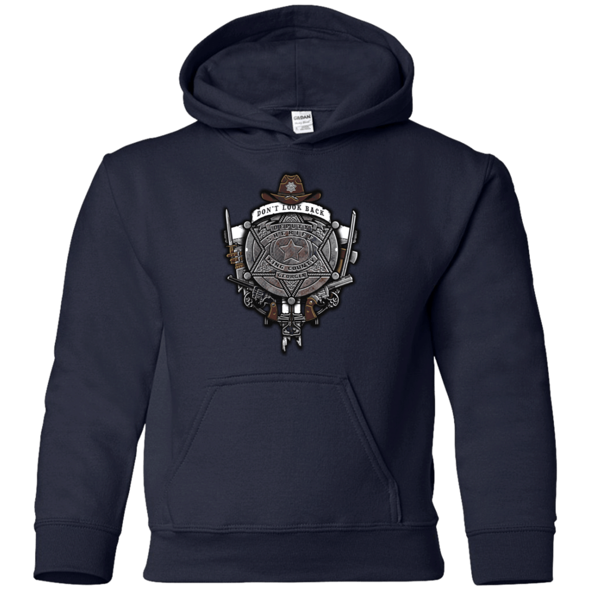 Sweatshirts Navy / YS The Walking Crest Youth Hoodie