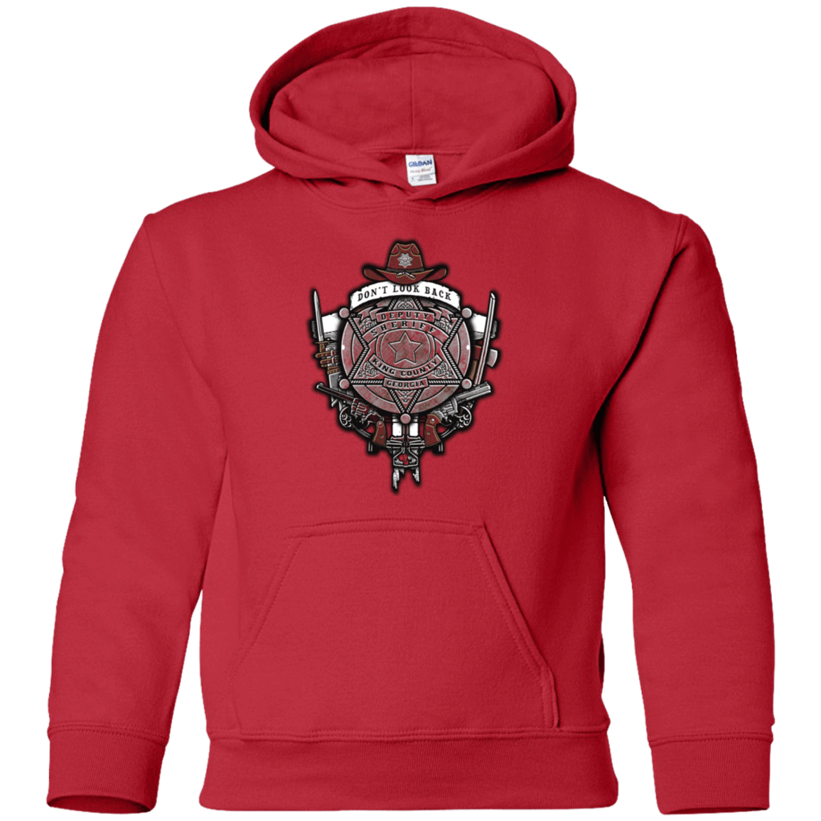 Sweatshirts Red / YS The Walking Crest Youth Hoodie
