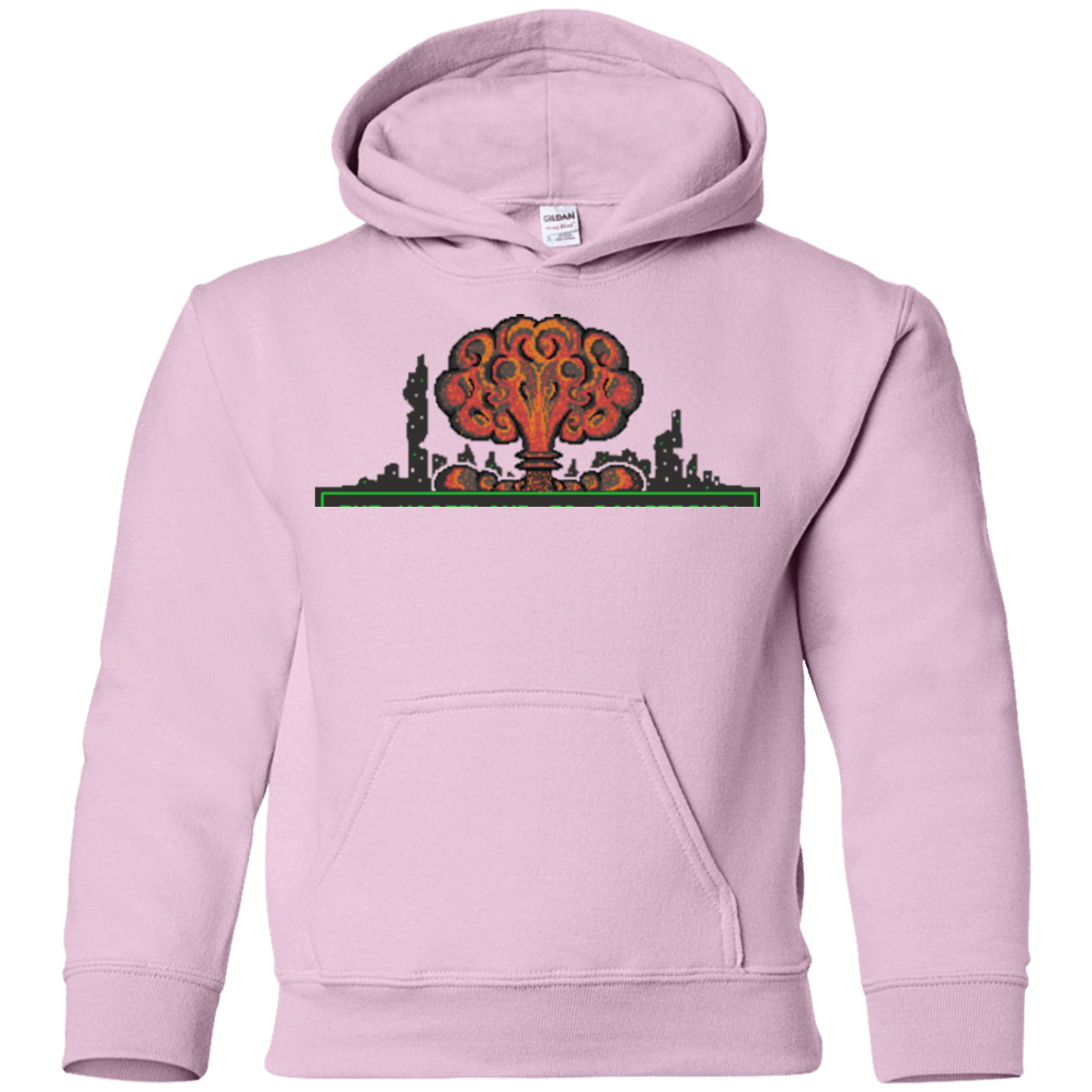 Sweatshirts Light Pink / YS The Wasteland is Dangerous Youth Hoodie