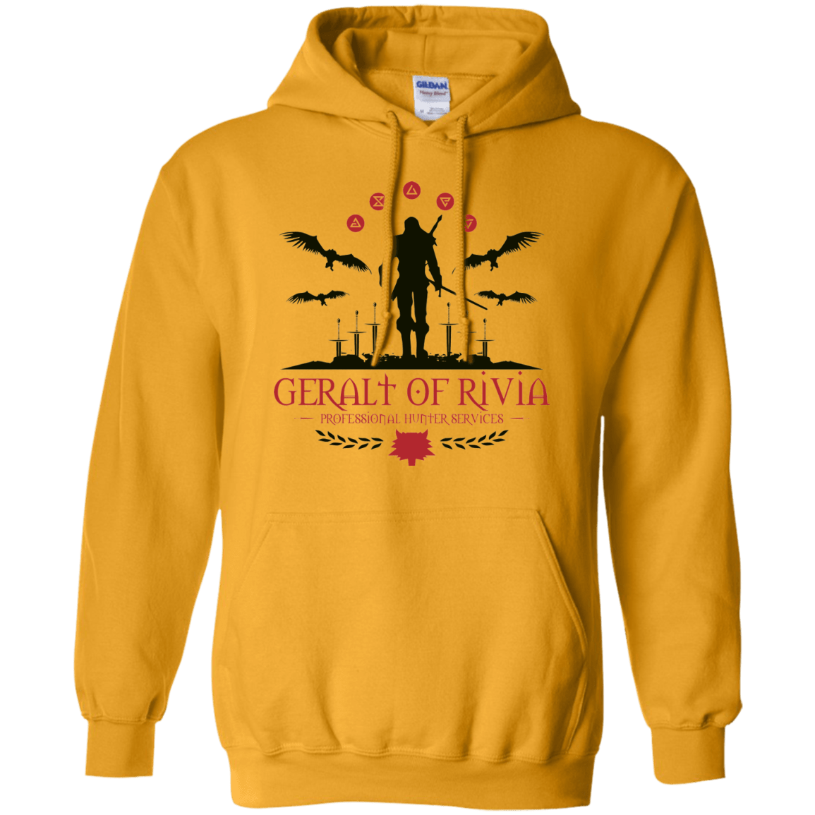 Sweatshirts Gold / Small The Witcher 3 Wild Hunt Pullover Hoodie