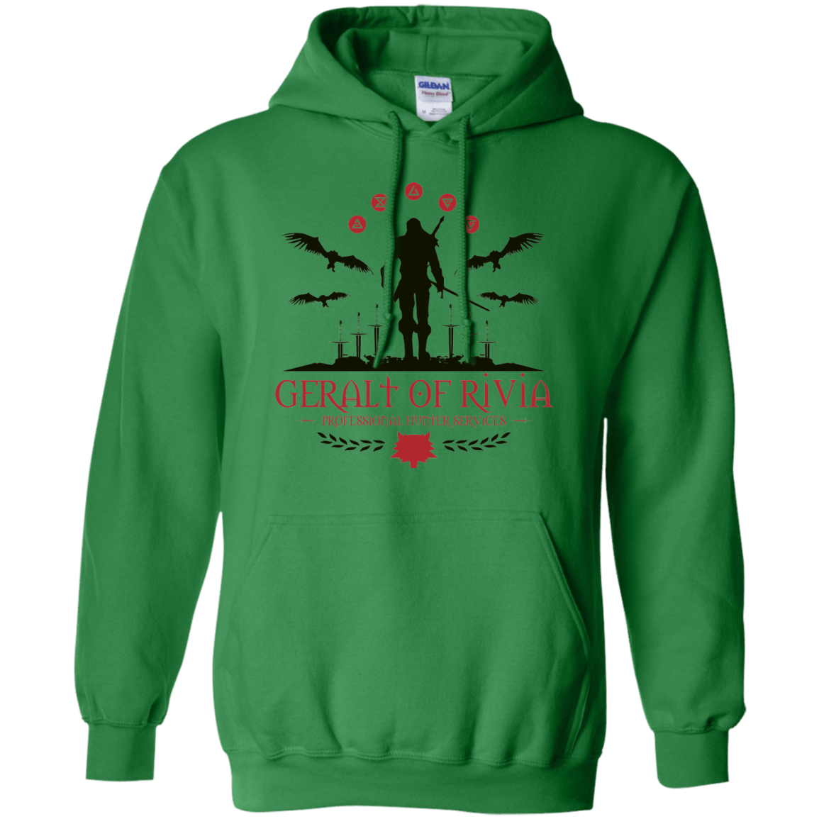 Sweatshirts Irish Green / Small The Witcher 3 Wild Hunt Pullover Hoodie