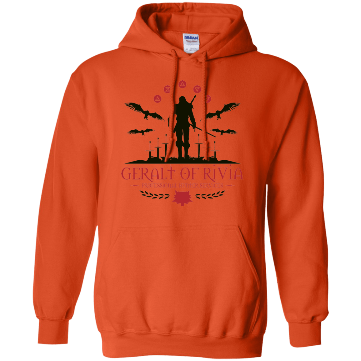 Sweatshirts Orange / Small The Witcher 3 Wild Hunt Pullover Hoodie