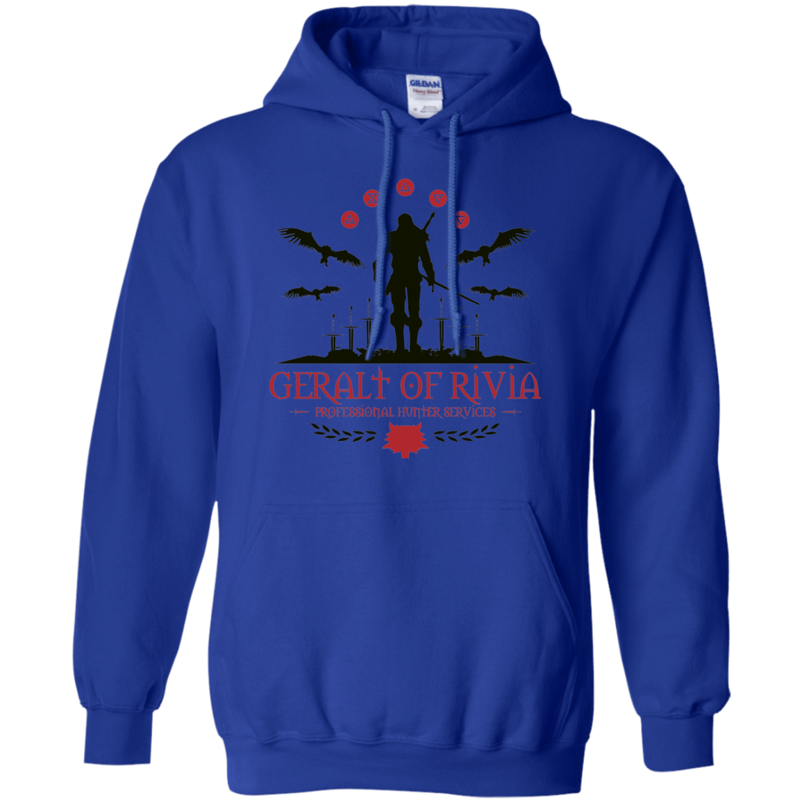 Sweatshirts Royal / Small The Witcher 3 Wild Hunt Pullover Hoodie