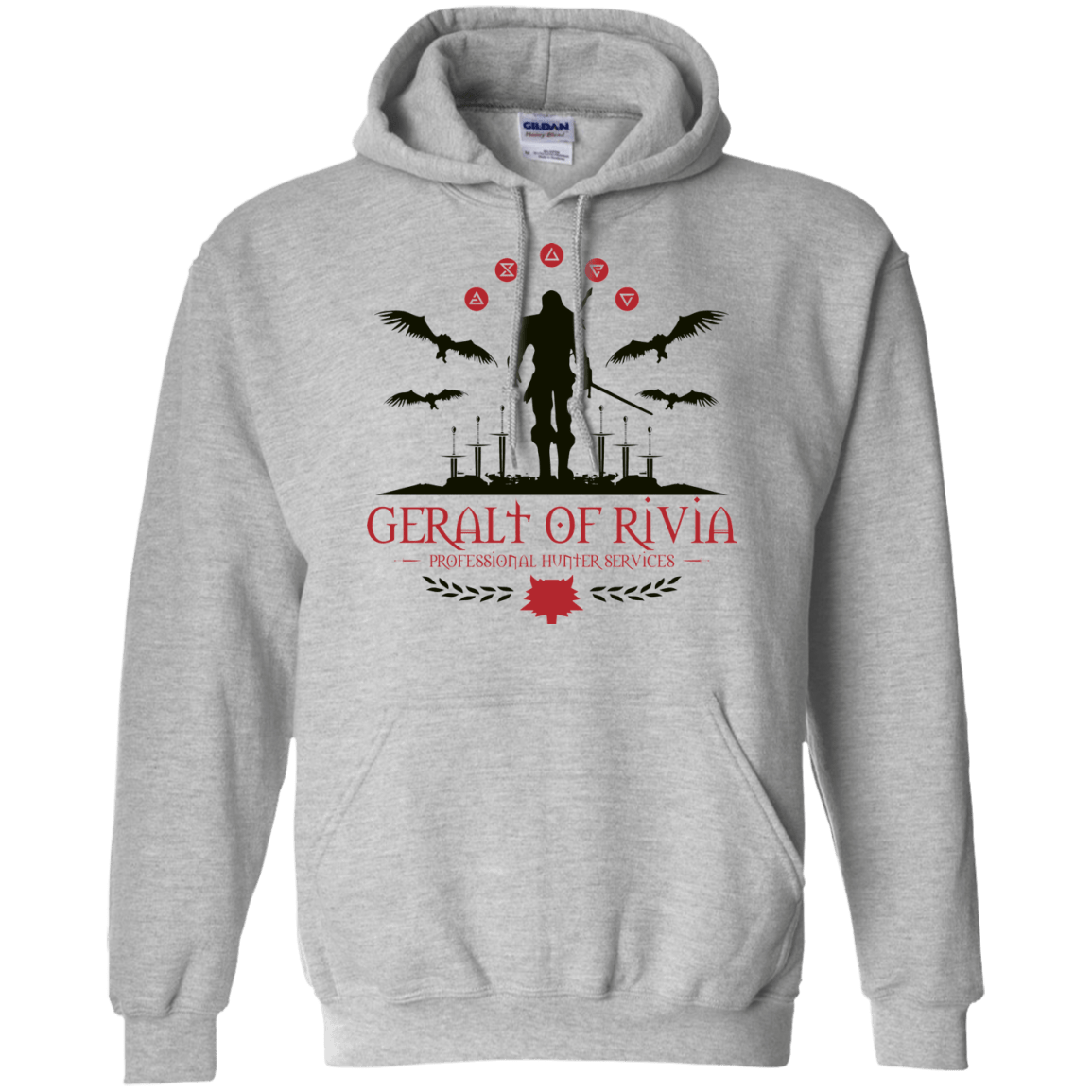 Sweatshirts Sport Grey / Small The Witcher 3 Wild Hunt Pullover Hoodie