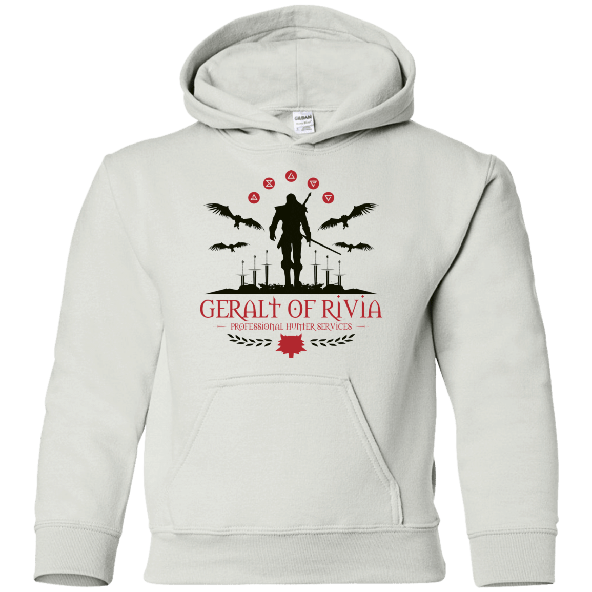 Sweatshirts White / YS The Witcher 3 Wild Hunt Youth Hoodie