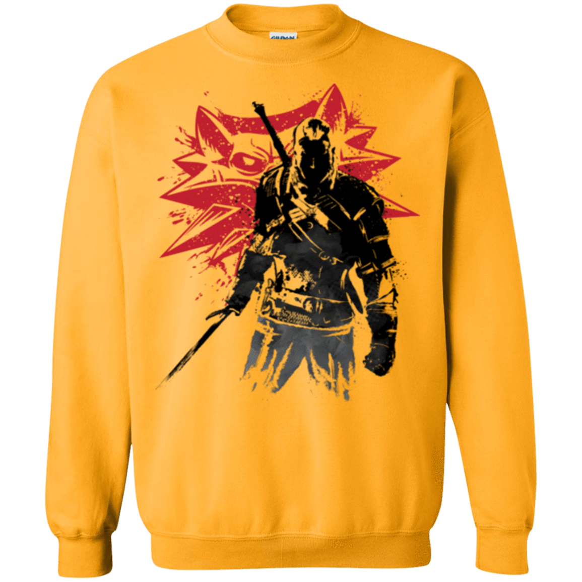 Sweatshirts Gold / Small The witcher sumi-e Crewneck Sweatshirt