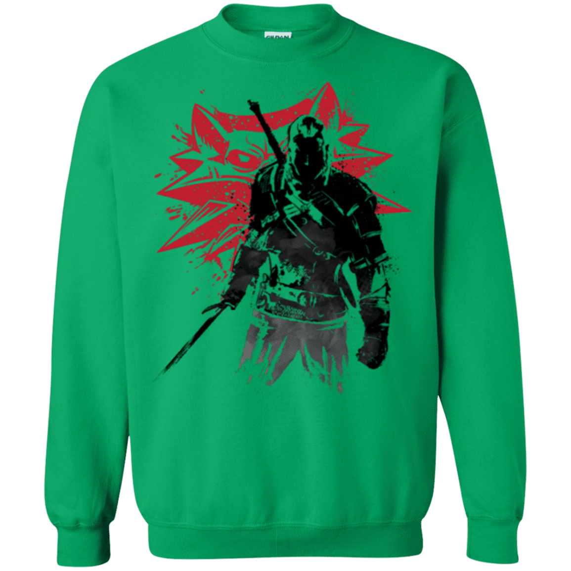 Sweatshirts Irish Green / Small The witcher sumi-e Crewneck Sweatshirt