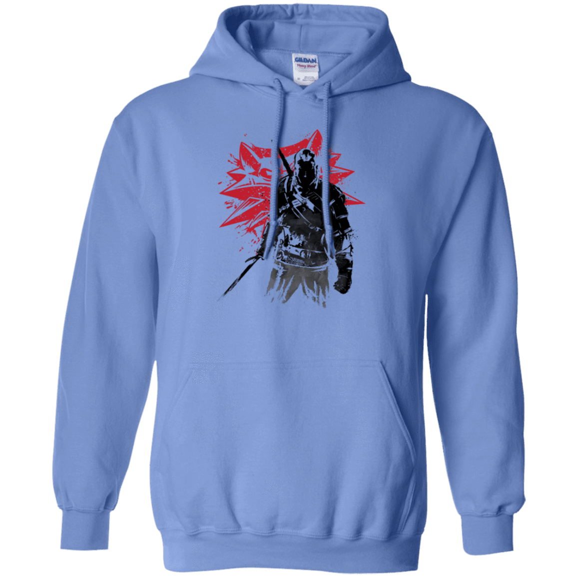Sweatshirts Carolina Blue / Small The witcher sumi-e Pullover Hoodie