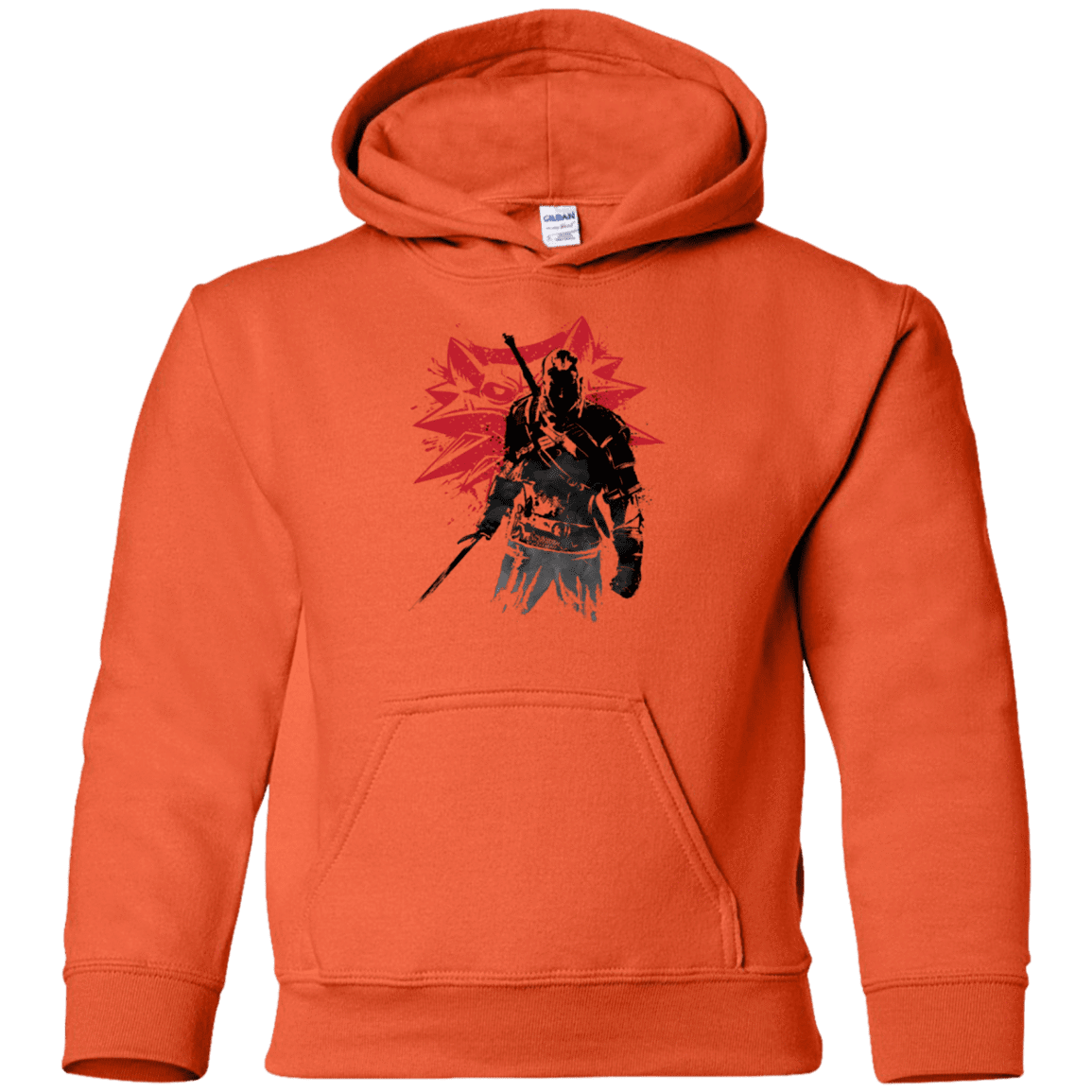 Sweatshirts Orange / YS The witcher sumi-e Youth Hoodie