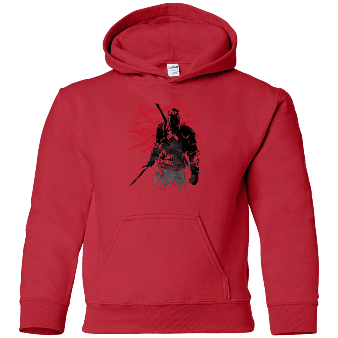 Sweatshirts Red / YS The witcher sumi-e Youth Hoodie