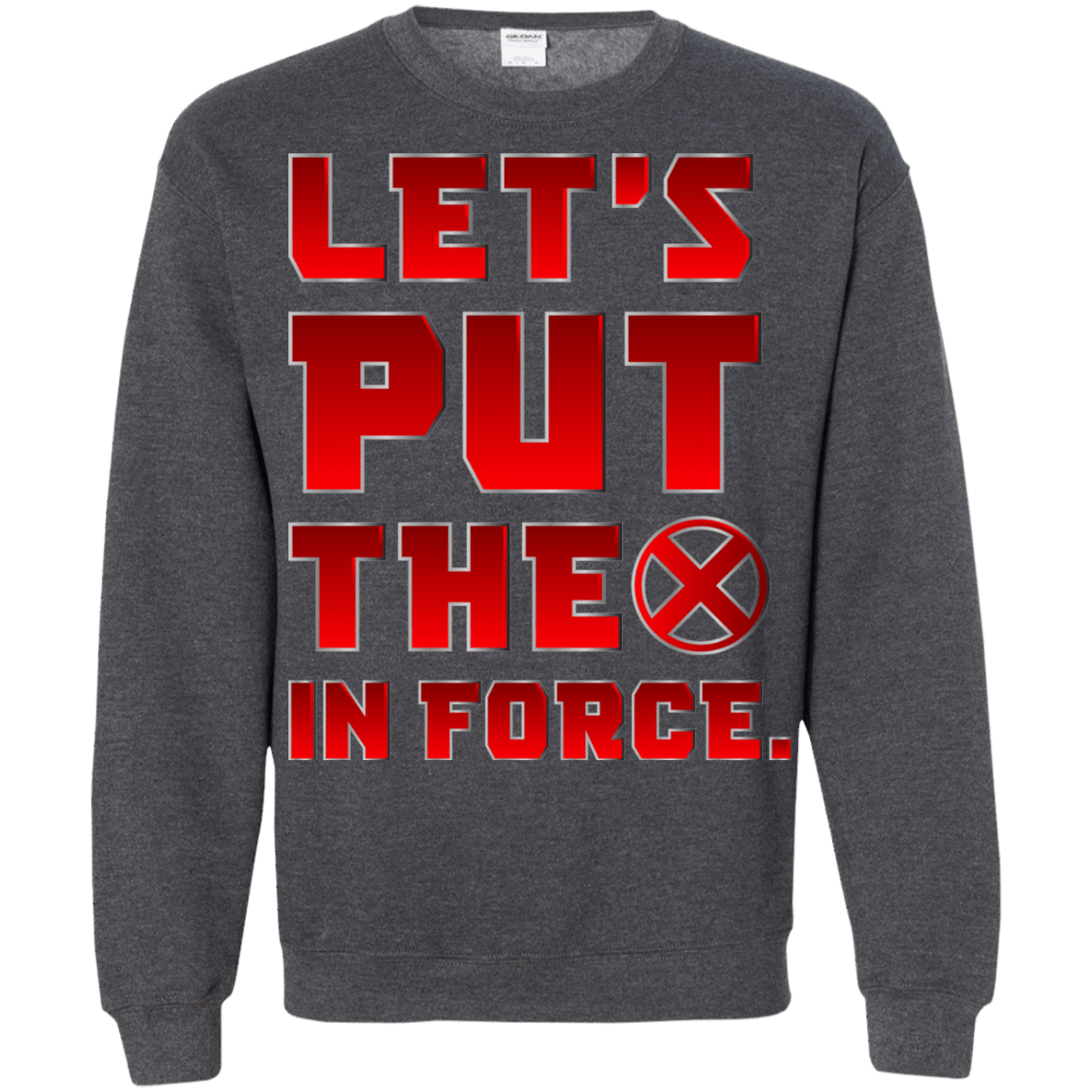 Sweatshirts Dark Heather / S The X In Force Crewneck Sweatshirt