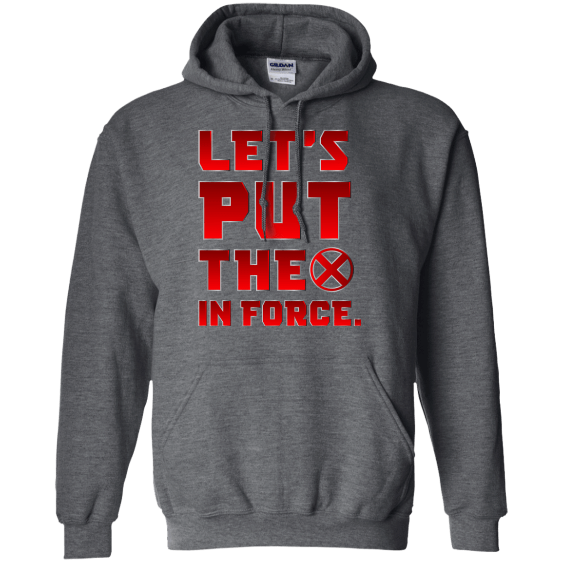 Sweatshirts Dark Heather / S The X In Force Pullover Hoodie