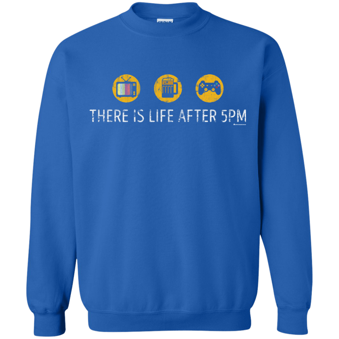 Sweatshirts Royal / Small There Is Life After 5PM Crewneck Sweatshirt