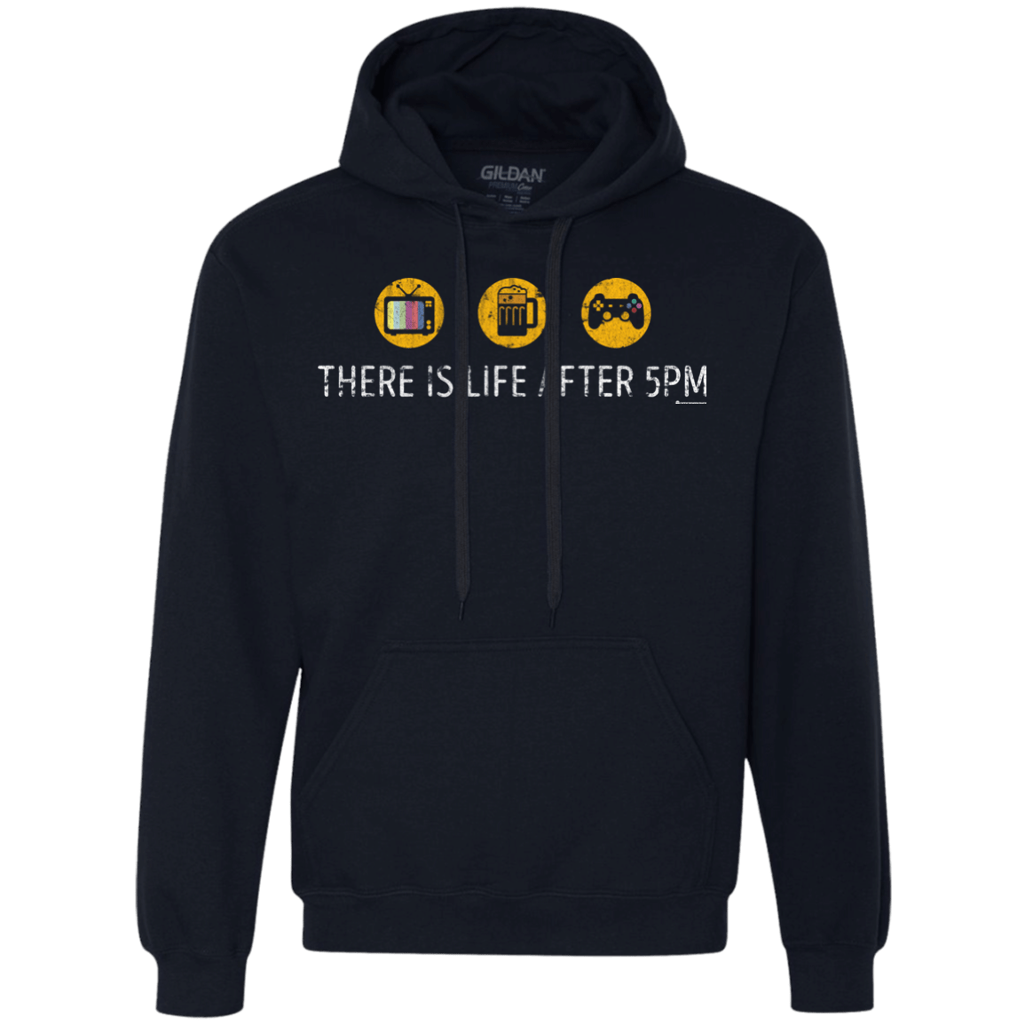 Sweatshirts Navy / Small There Is Life After 5PM Premium Fleece Hoodie