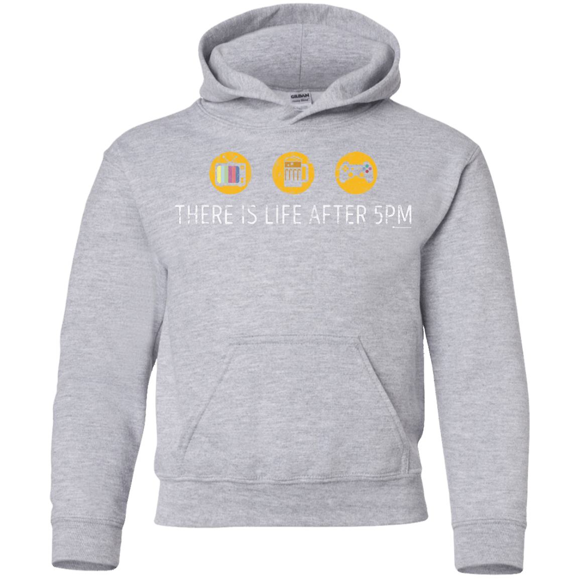 Sweatshirts Sport Grey / YS There Is Life After 5PM Youth Hoodie