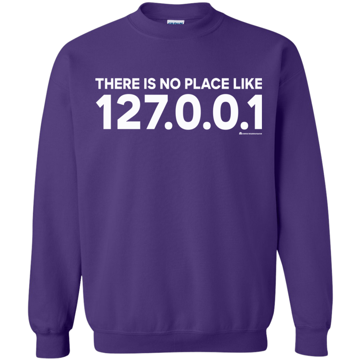 Sweatshirts Purple / Small There Is No Place Like 127.0.0.1 Crewneck Sweatshirt