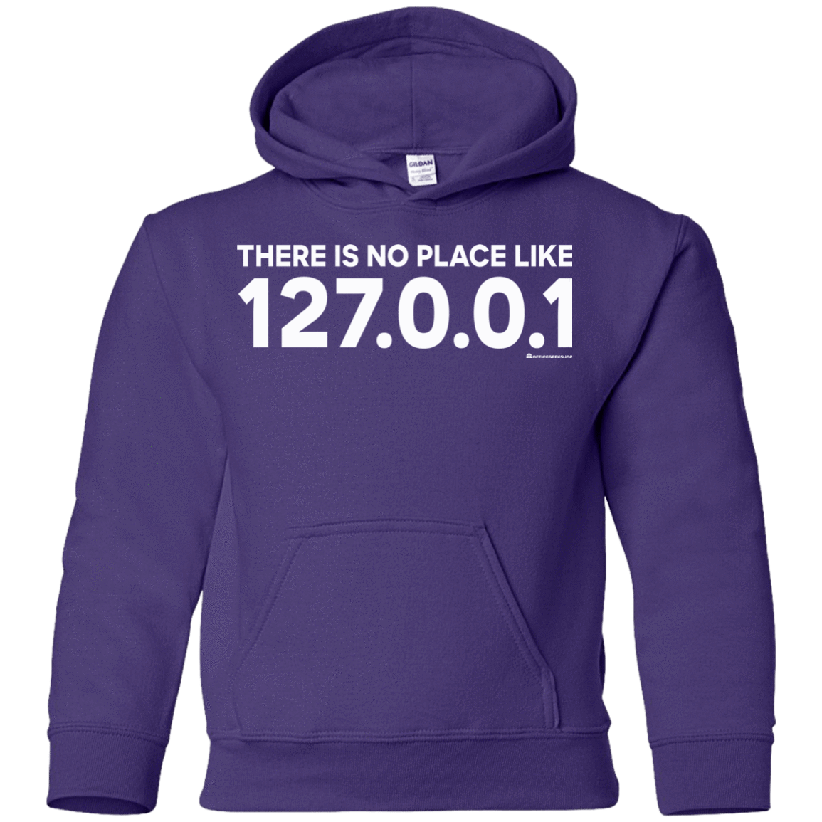 Sweatshirts Purple / YS There Is No Place Like 127.0.0.1 Youth Hoodie
