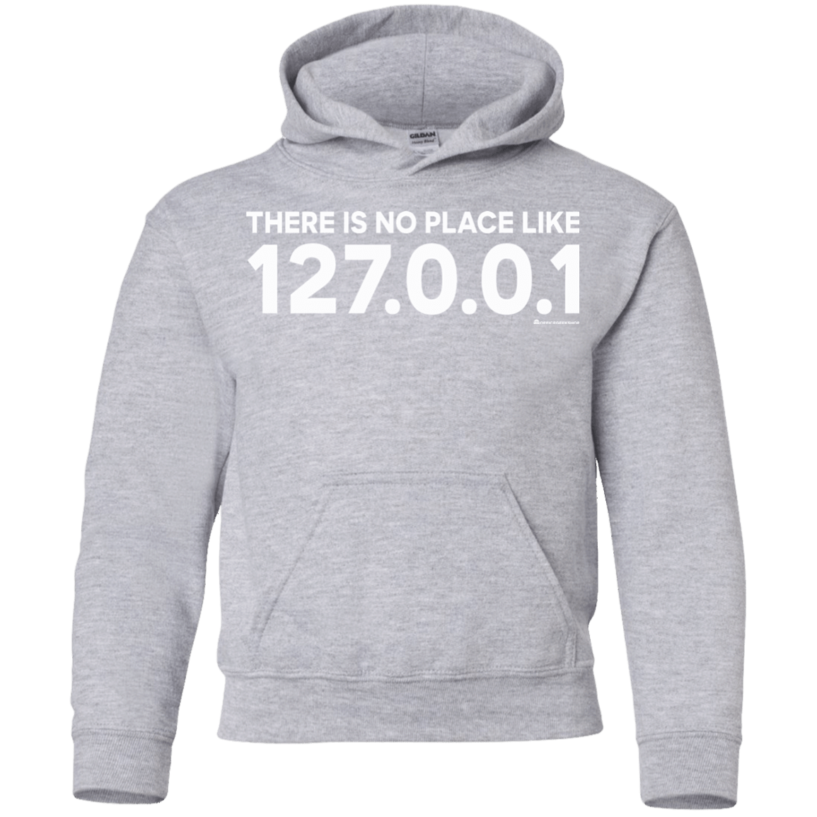 Sweatshirts Sport Grey / YS There Is No Place Like 127.0.0.1 Youth Hoodie