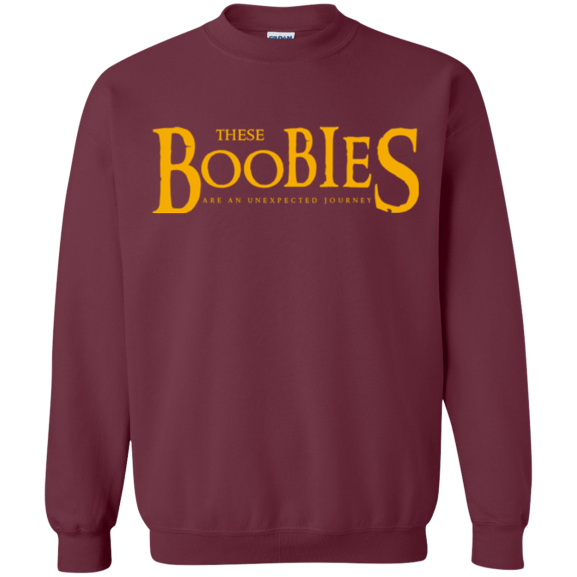 Sweatshirts Maroon / Small These boobies Crewneck Sweatshirt
