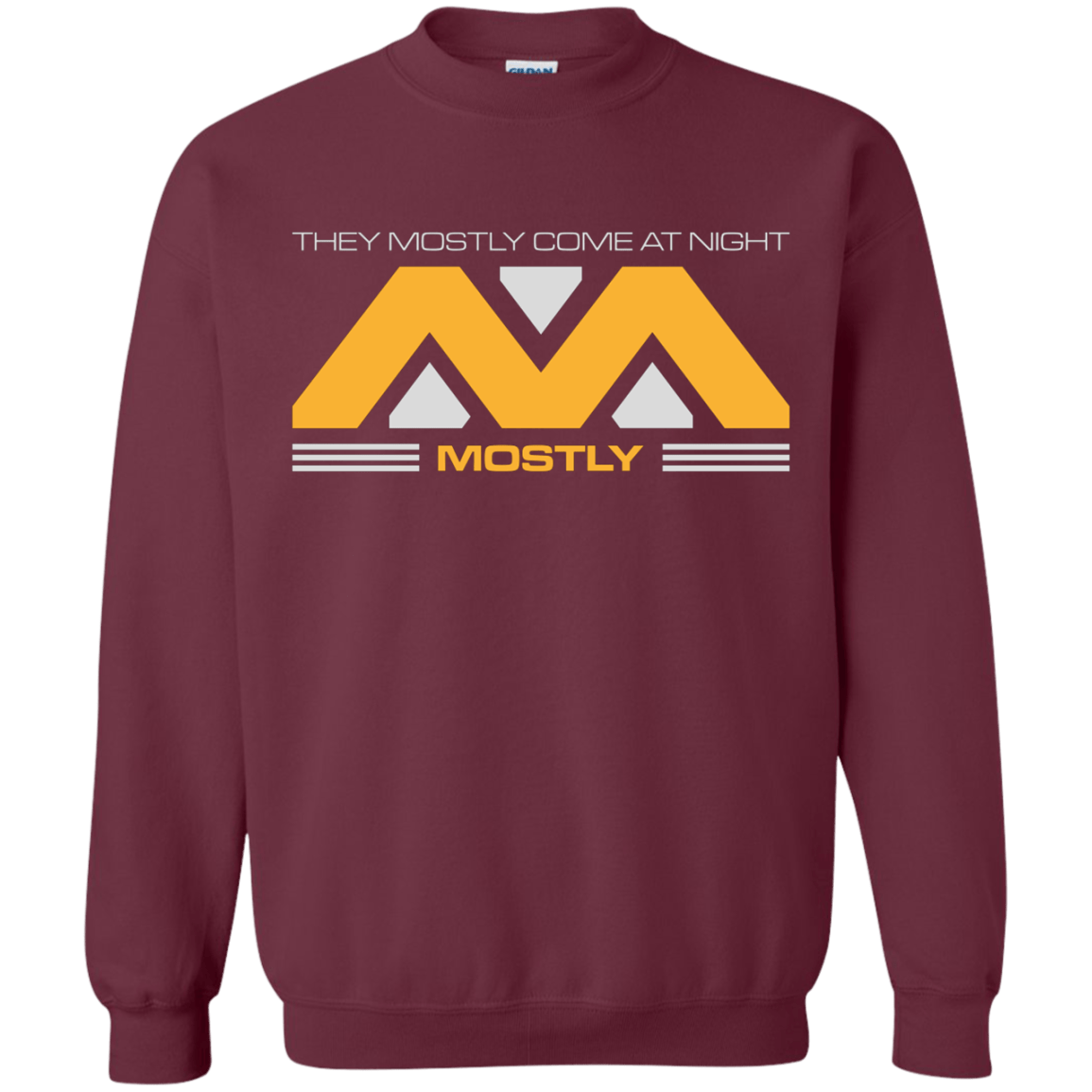Sweatshirts Maroon / Small They Mostly Come At Night Mostly Crewneck Sweatshirt