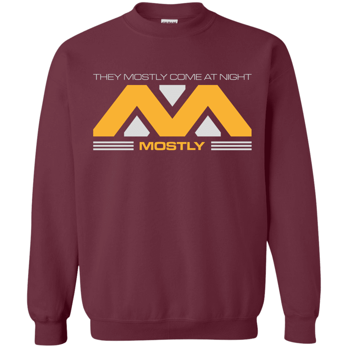 Sweatshirts Maroon / Small They Mostly Come At Night Mostly Crewneck Sweatshirt