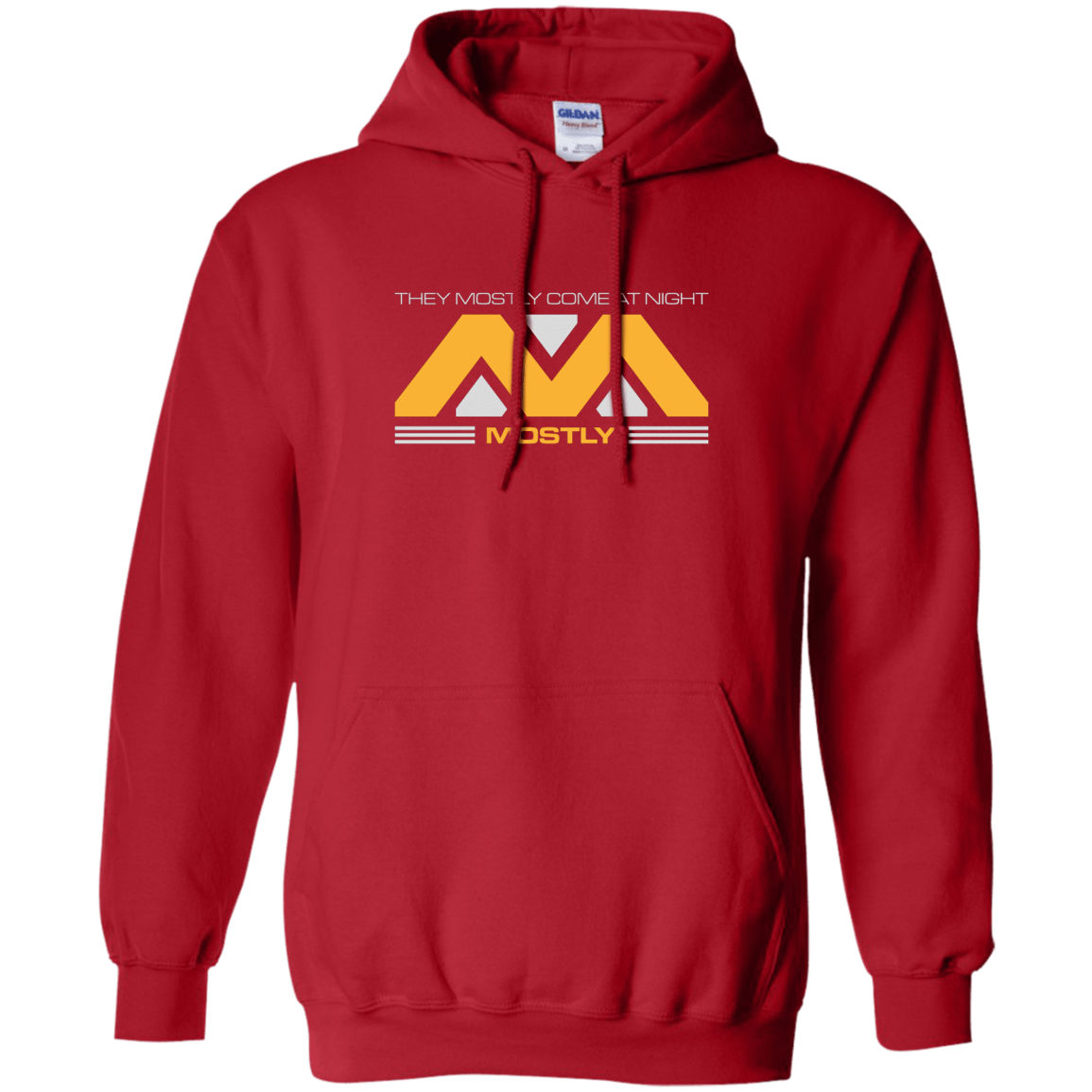 Sweatshirts Red / Small They Mostly Come At Night Mostly Pullover Hoodie