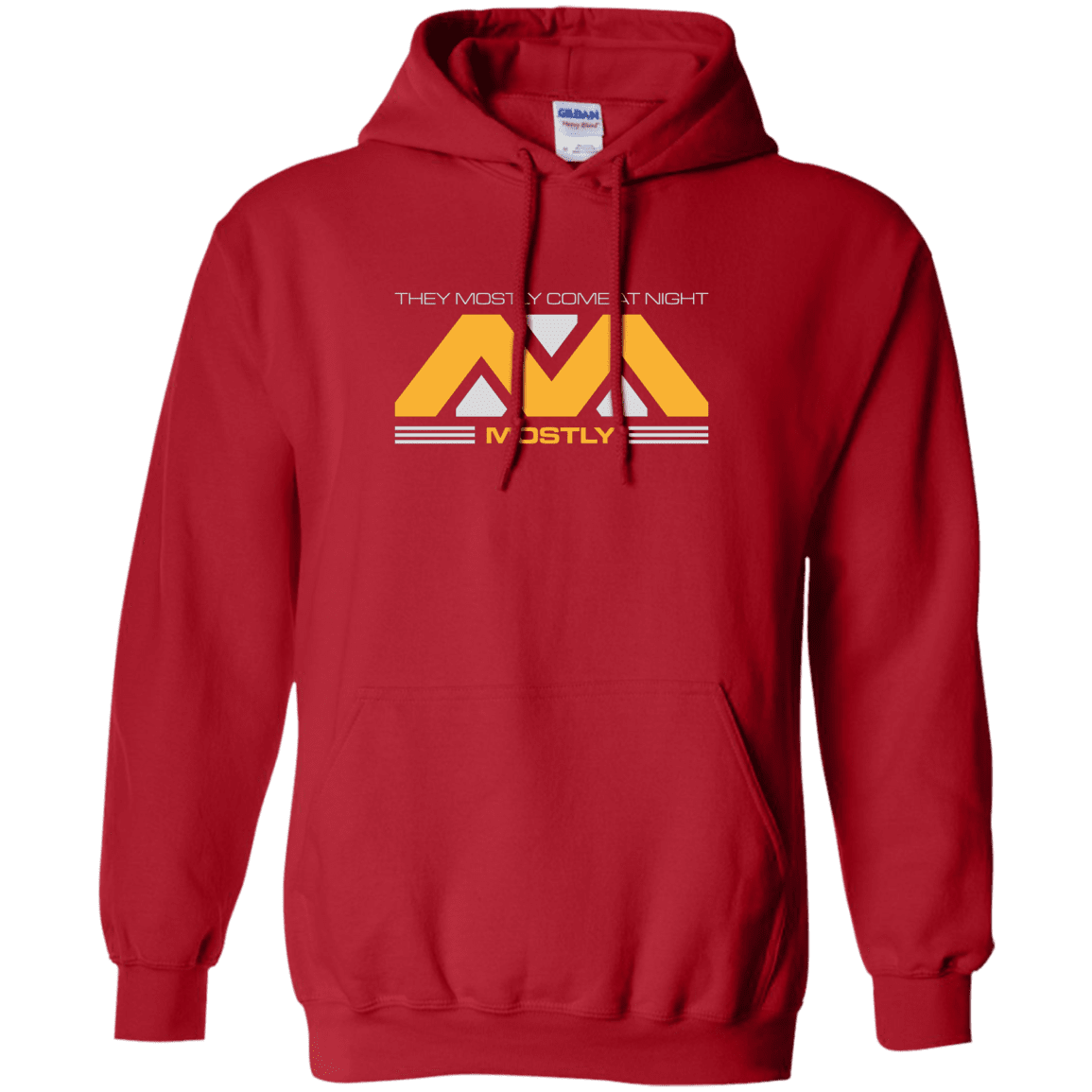 Sweatshirts Red / Small They Mostly Come At Night Mostly Pullover Hoodie