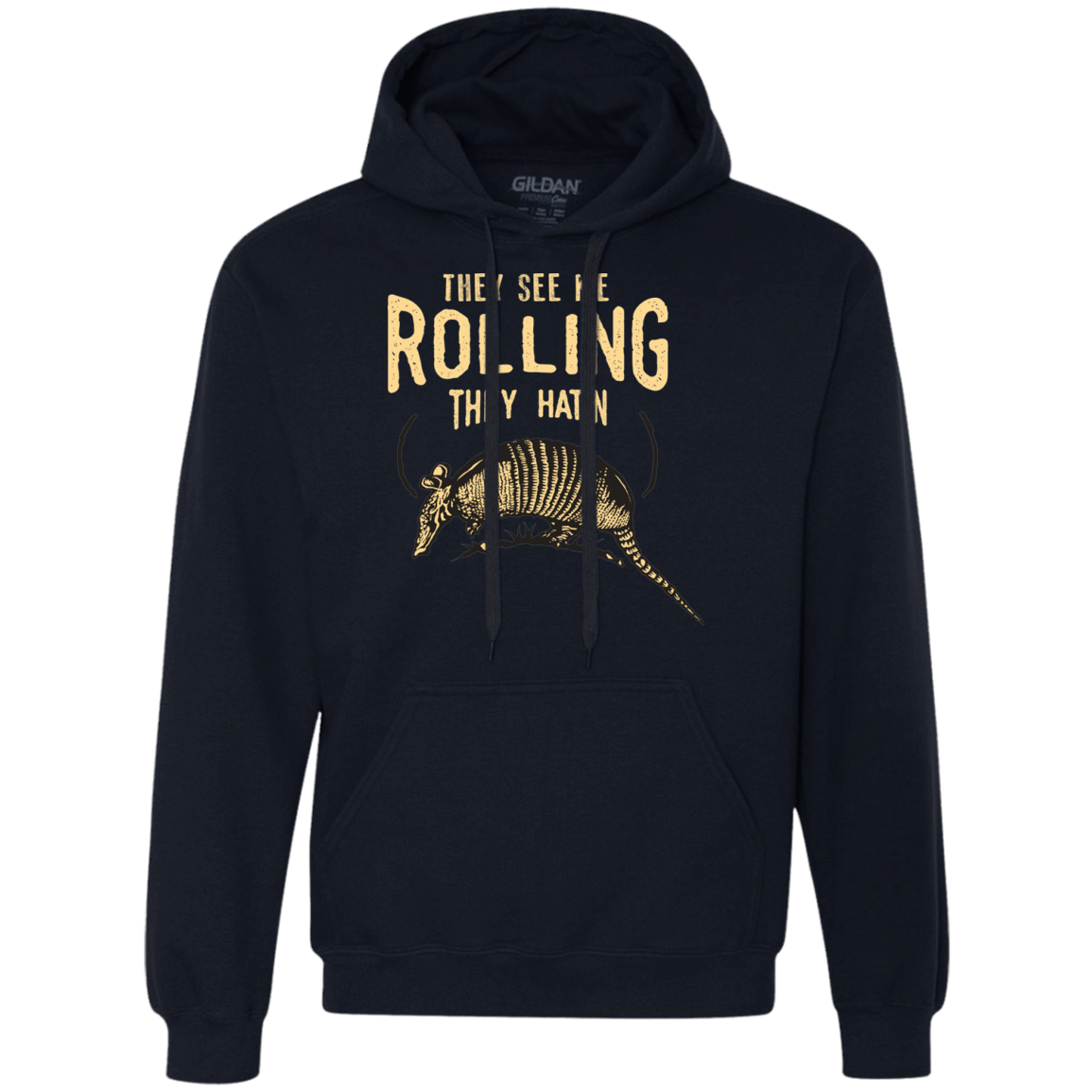 Sweatshirts Navy / Small They See Me Rollin Premium Fleece Hoodie